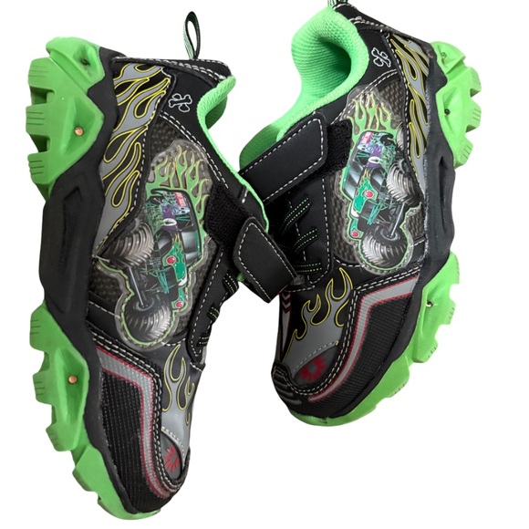 Monster Jam Boys Athletic Sneakers Size13 - Picture 2 of 7